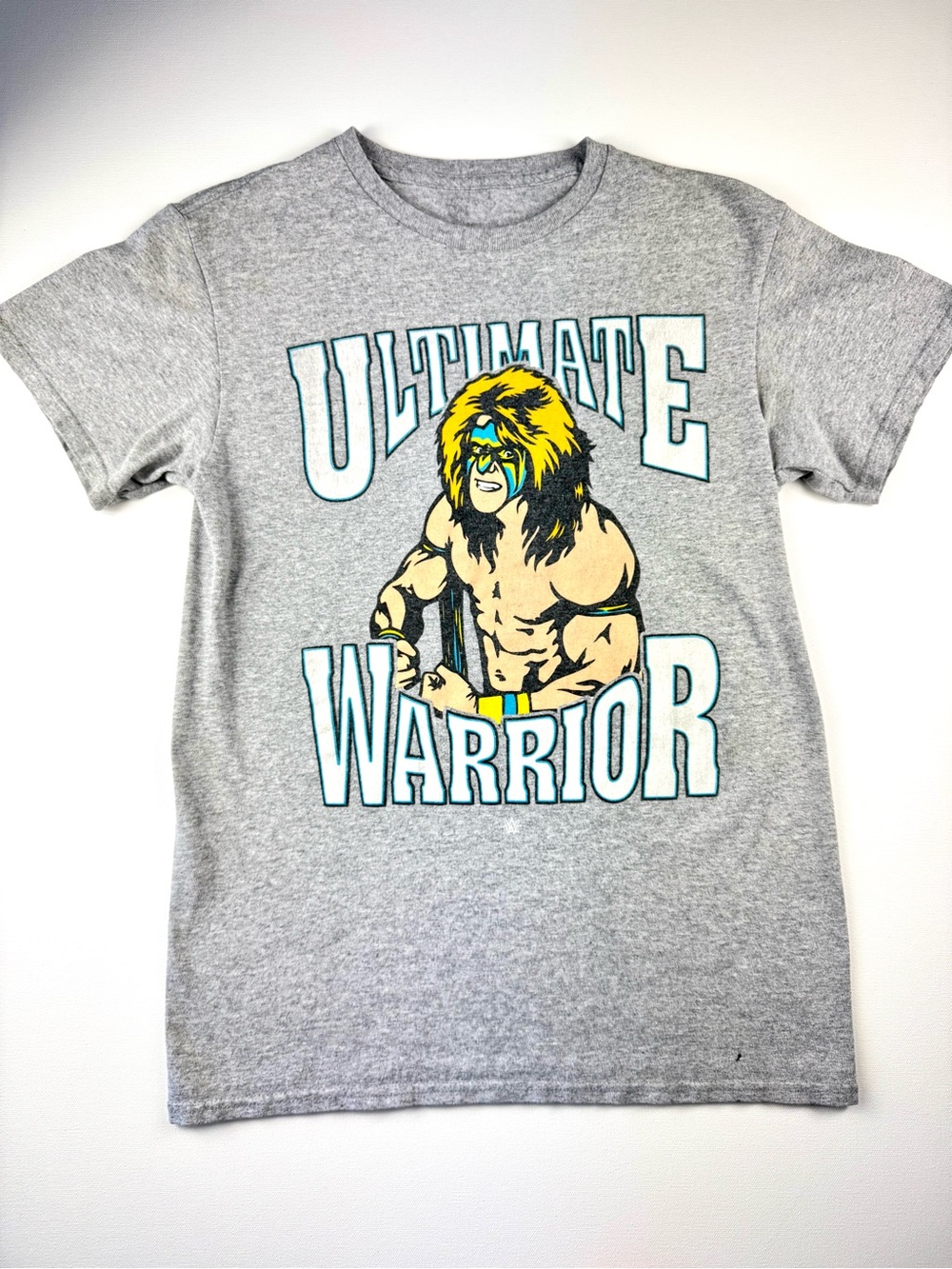 WWE Ultimate Warrior Graphic Tee Shirt Short Sleeve Wrestling Retro Youth XL